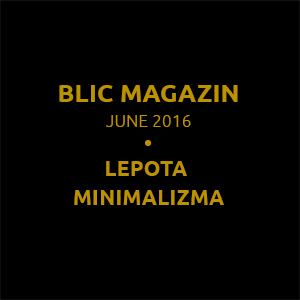Bli magazin, Lepota minimalizma, Daniela Komatović