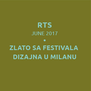 RTS, Zlato sa festivala dizajna u Milanu