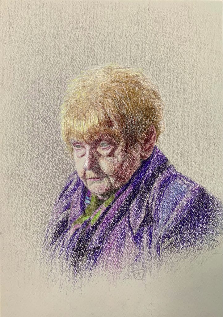 Eva Mozes Kor drawing by Daniela Komatović