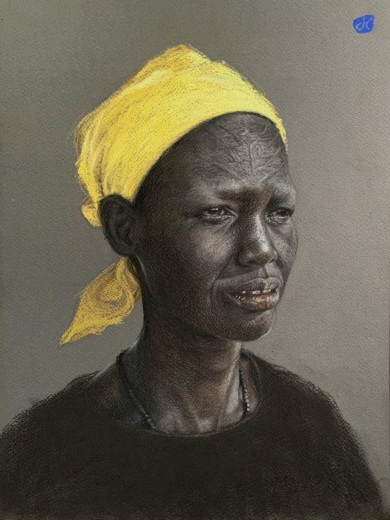 Portrait drawing by Daniela Komatović