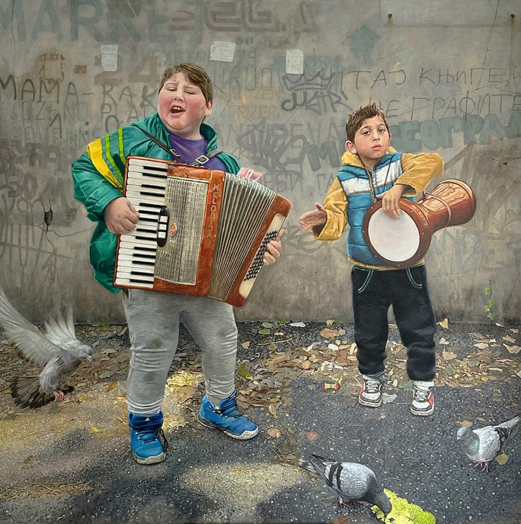 Musicians Belgrade Painting Daniela Komatović